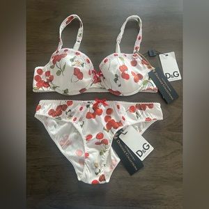 Dolce & Gabbana Cherry Bra and Panty Set
